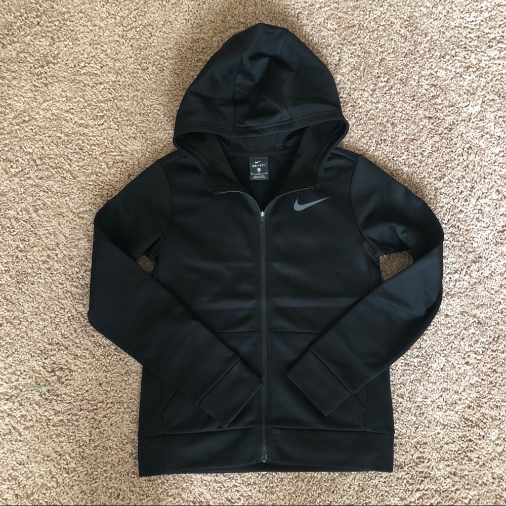 Nike back to school Girls THERMA zippered Hoodie M